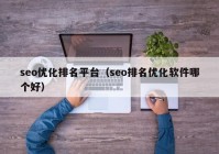 seo优化排名平台（seo排名优化软件哪个好）