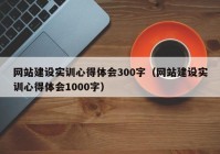 网站建设实训心得体会300字（网站建设实训心得体会1000字）