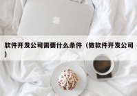 软件开发公司需要什么条件（做软件开发公司）