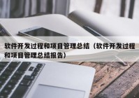 软件开发过程和项目管理总结（软件开发过程和项目管理总结报告）