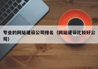 专业的网站建设公司排名（网站建设比较好公司）