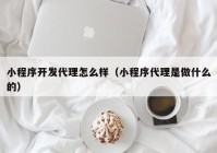 小程序开发代理怎么样（小程序代理是做什么的）